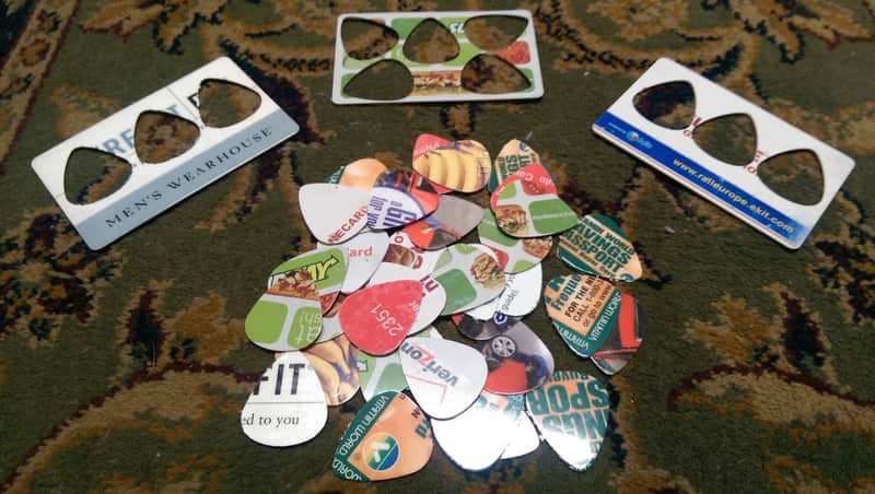 Handmade Recycled Guitar Picks (Set of 12) image 1