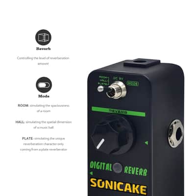 Digital Reverb Mini Guitar Effects Pedal True Bypass image 6