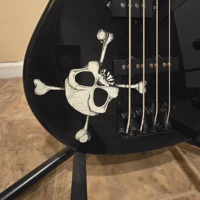 Squier MB-4 Skull Electric Bass Guitar image 7