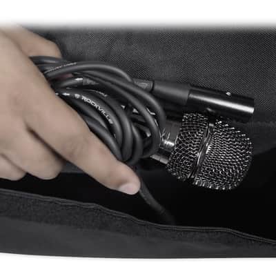 (2) Mackie DRM12A 2000 Watt 12" Arrayable Powered DJ PA Speakers+Covers+Stands image 3