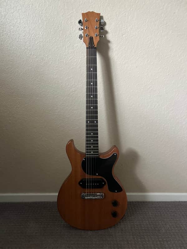 Mahogany Double Cut DC LP Junior Jr. - Gibson Pickup and Grover Tuners image 1