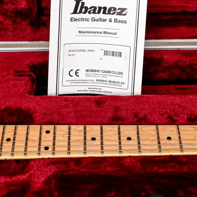 2017 Ibanez Prestige RG652AHML Left-Handed Antique White Blonde, Near-Mint w/ Case image 16