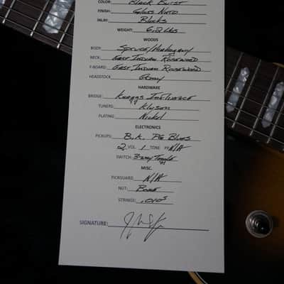 2024 Knaggs Guitars Chena Spruce Top in Black Burst with Rosewood Neck image 12