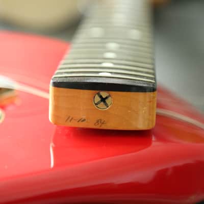 1984 Squier by Fender JV strat stratocaster MIJ Japan torino red image 13