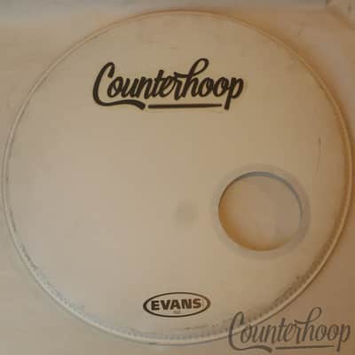 Evans/Counterhoop Logo 22" EQ3 Bass Drum Head Coated Ported Resonant Made In USA image 1
