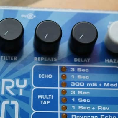 Electro-Harmonix Stereo Memory Man With Hazarai Digital Delay / Looper, Blue image 3