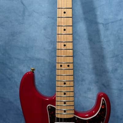 Fender Deluxe Super Strat 2001 - Crimson Red Transparent image 8