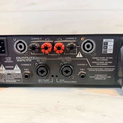 Peavey GPS 2600 Professional Stereo Power Amplifier 2 x 1300W Rackmount 2000's image 8