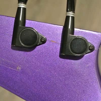 1980's Burnside by Guild The Lance V Shaped Bass with Bag- METALLIC PURPLE! image 16