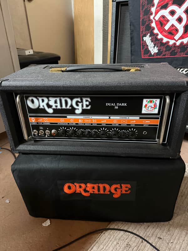 Orange Dual Dark 50 2-Channel 50-Watt Guitar Amp Head 2014 - 2023 - Black image 1