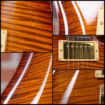 PRS 20th Anniversary Custom 22 Flame Maple Top Violin Amber Sunburst 2005 w/ OHSC image 14