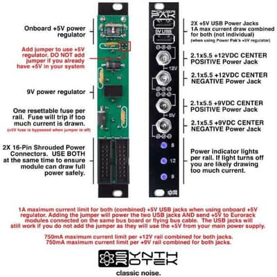 Synthrotek Power Pak DIY Kit - Eurorack to Tabletop Power Converter Kit image 4