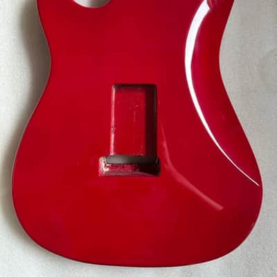 Cherry Burst Guitar Stratocaster Strat Style Body with Tiger Maple Top image 3
