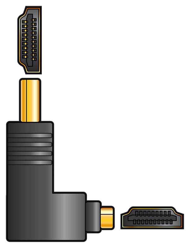 Avlink Adaptor HDMI RA Plug - HDMI Socket image 1