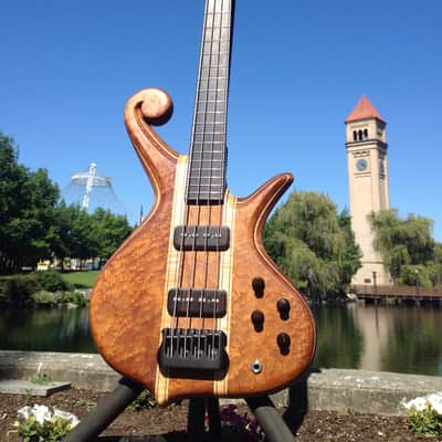 D Huff Guitars 4 String 32" Scroll Bass image 1