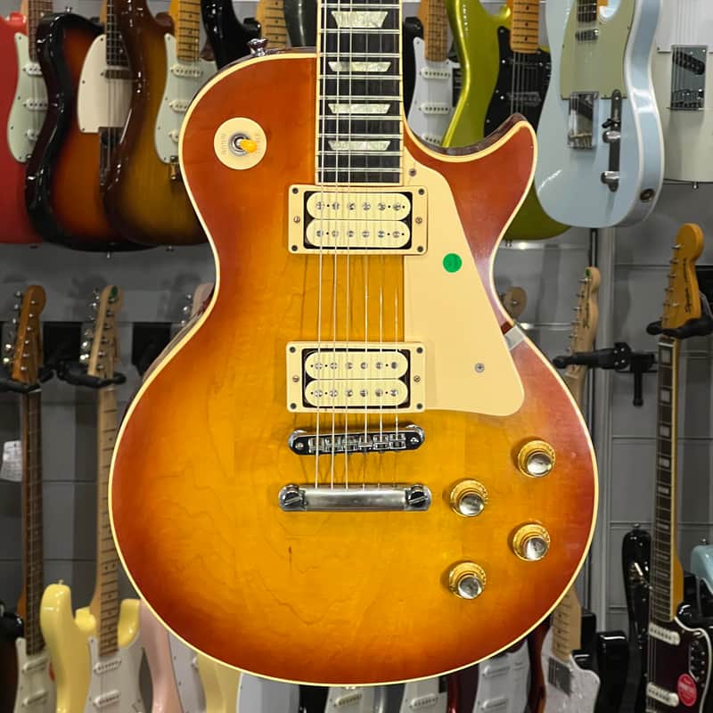 Gibson Les Paul Standard 1981 Cherry Refin + Flametone 59 Classic Paf Double White Bobbin Set image 1