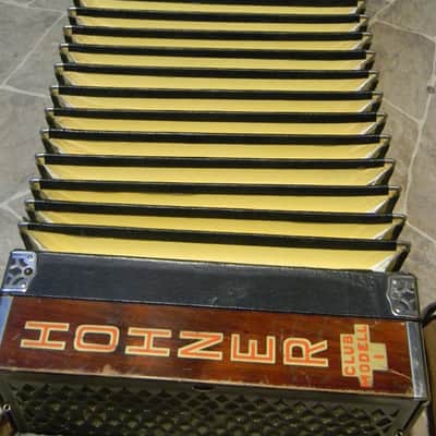 antique historic HOHNER CLUB MODELL 1 diatonic button accordion Germany 1930s image 10
