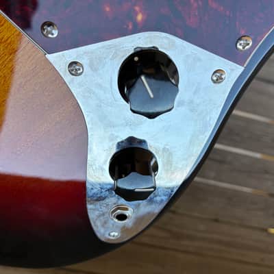 Squier Bass Vi loaded Body project parts caster - Sunburst electric guitar image 15