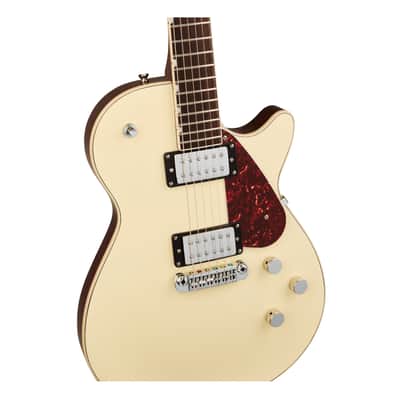 Gretsch Electromatic Jet Guitar with Chambered Mahogany Body and Rosewood Fingerboard (Vintage White) image 3