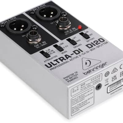 Behringer Ultra-DI DI20 2-channel Active Direct Box / Splitter image 2