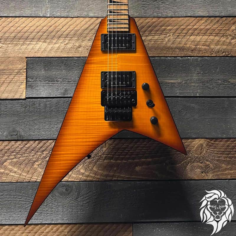 Jackson Custom Shop Randy Rhoads RR1 LTD Flame Top FRT Amber Lager Burst RR3914 image 1
