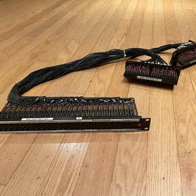 Switchcraft 48 point TRS patchbay x2 with Christmas Trees TRS 1980s - Black image 1