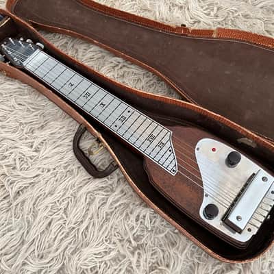 Vintage 1946 Fender Deluxe Organ Button Dark Mahogany Lap Steel Electric Guitar 1940s '40s image 1