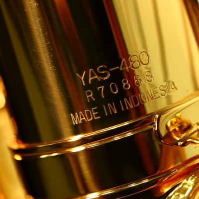 Yamaha YAS-480 Intermediate Alto Saxophone - Lacquered Brass image 4