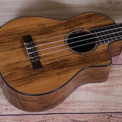Cordoba 35T-CE Tenor Ukulele 2021 Model - Natural w/Gig Bag and Extra Strings image 5