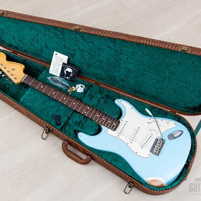2025 Nash S-67 S-Style Electric Guitar Sonic Blue Medium Aged w/ Lollar, Case & Tags image 14