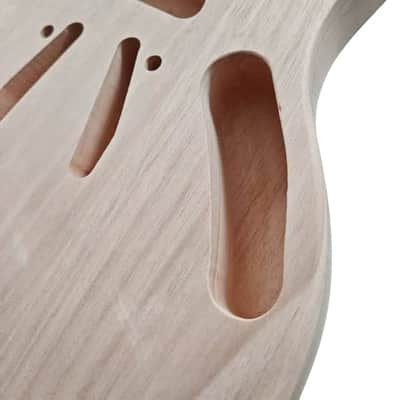 Mustang Style Guitar Mahogany Wood Body image 2