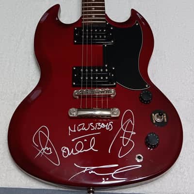 Epiphone SG Special/News Boys Band Autographed - Red image 2