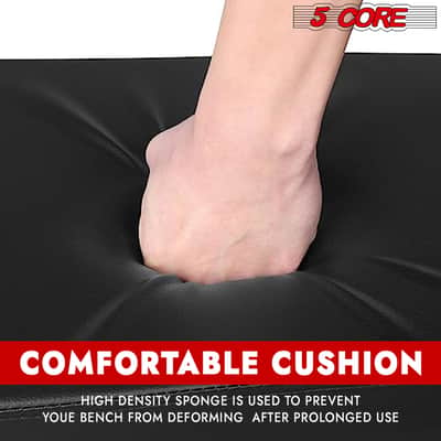 5 Core Keyboard Bench 3 Inch Padded Piano Stool Adjustable 20.5" Guitar Seat Heavy Duty Portable image 9