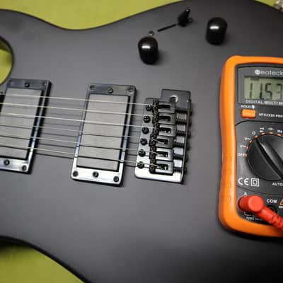 Harley Benton HWY-25BKS Progressive 2022 Black Matte Free FretWerx Setup and Fret Polish USA Stock image 17