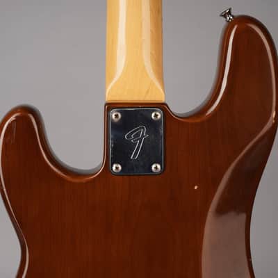 1978 Fender Precision Bass - Fretless Rosewood - Walnut / Mocha image 11