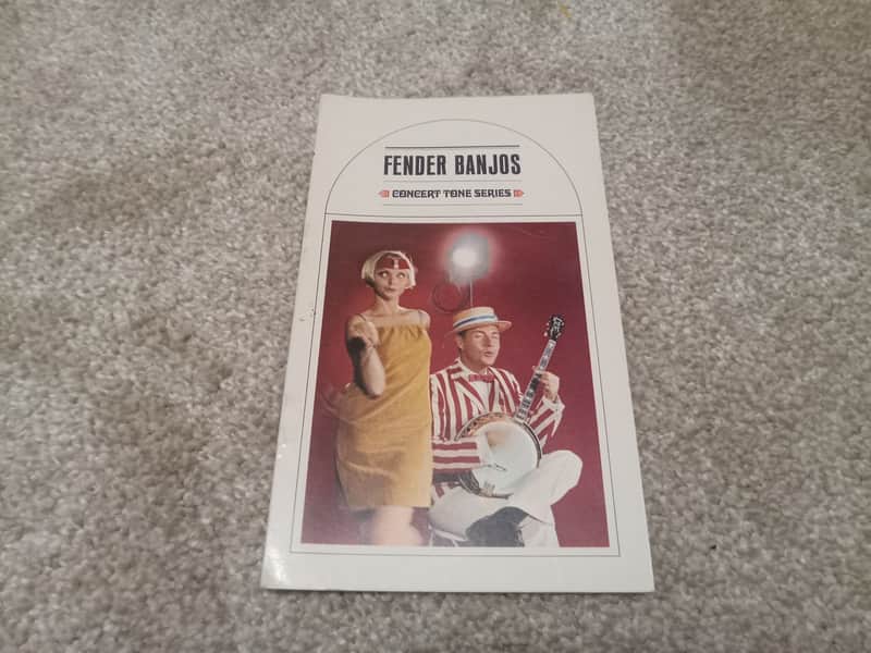 Vintage 1960's/1970's Fender Concert Tone Banjo Owners Manual and Warranty Card! Rare, Original Case Candy, Paperwork! image 1