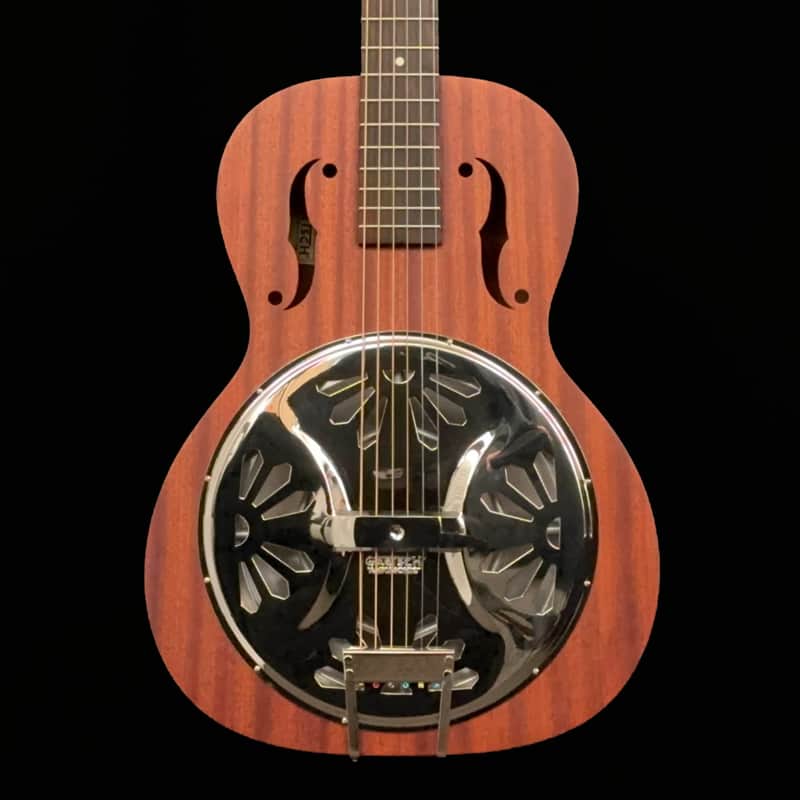 Gretsch G9200 Boxcar Round-Neck, Mahogany Body Resonator Guitar, Natural image 1