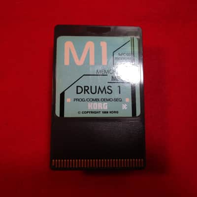 KORG M1 PCM Program Cards MSC-03 / MPC-03 "DRUMS 1" Tested Expedited Free shipping image 2