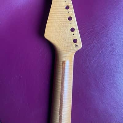 Monster Relic Strat Flamed Maple Neck Light Relic Aged Radius 7.25 image 3