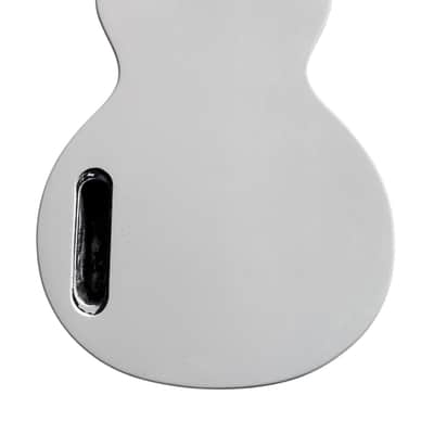 White Single Cut LP Style Guitar Basswood Body image 2