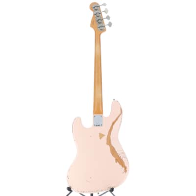Fender Flea Jazz Bass, Rosewood Fingerboard, Roadworn Shell Pink (M2) (46423) image 6