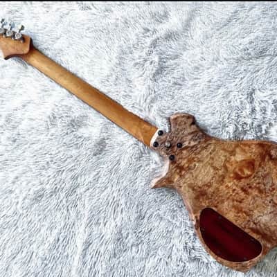 【Masterpiece】Japanese Hand Crafted Exotic 1-Piece Burl Bubinga! Black Zoo Works Rotan - Handmade in Japan | Suhr Aldrich | image 2