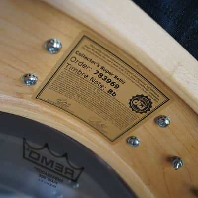 DW USA Collectors Exotic Series 5.5x14" Super Solid 1PC. Maple Snare Drum - Tobacco Burst Lacquer image 9