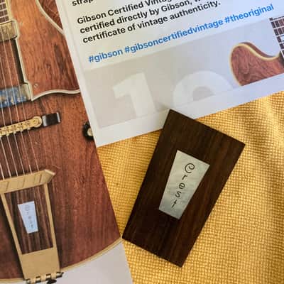 NOS-Gibson Crest 1969 - Rosewood Inlayed Pearl Emblem image 8