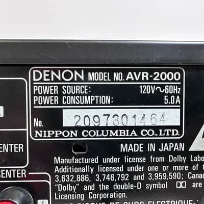 DENON AVR-2000 AV Surround Sound AM/FM Stereo Receiver Amp Amplifier image 9