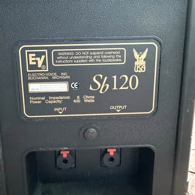 EV Electro-Voice Sb120 Passive Subwoofer Speakers 8 Ohms 400 Watts w/ Slip Cover - 2 of 2 Available image 5