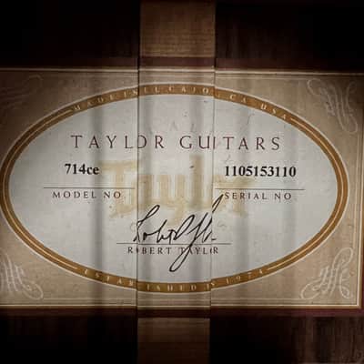 Taylor 714ce with ES1 Electronics 2010 - 2013 - Vintage Sunburst image 7