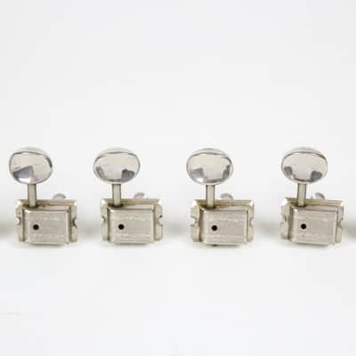 1964 1965 1966 Fender Kluson Deluxe Double Line Tuners Jaguar/Jazzmaster/Stratocaster ~NICKEL~ Pre-CBS 1960s USA image 2