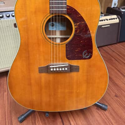 Epiphone FT-79 AN Inspired by Texan Reissue Acoustic Electric Guitar -2009 - Antique Natural w/hard case image 5