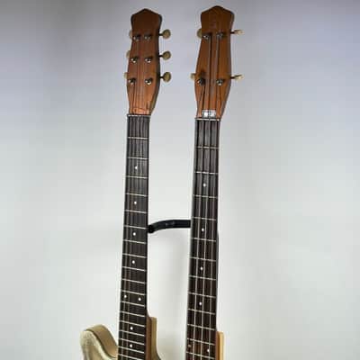 1959 (First Year) Danelectro Vintage 3923 Semi-Hollowbody Guitar / Bass Doubleneck w/ Case image 14